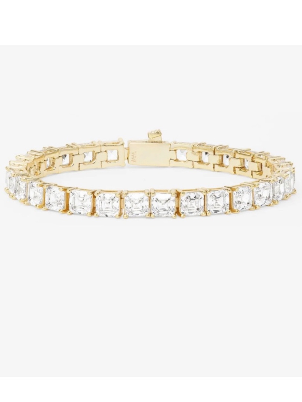 NWT Melinda Maria Gold “Lil’ Queens Tennis Bracelet” Size 7.5